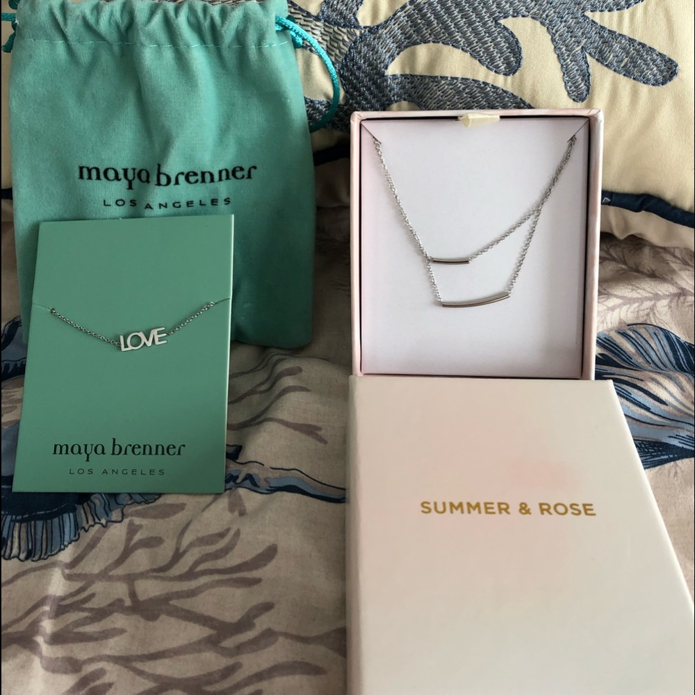 Maya Brenner bracelet and Summer and Rose necklace
